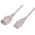 IEC C13/C14 Male/Female Mains Cable Extension 1.8 Metres