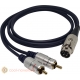 4 pin DIN (Latching Plug) to Twin RCA Phono for NAIM Systems Interconnect Cable