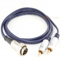 Naim / Quad Hi-fi (Twist-Locking) to Twin RCA Phono Interconnect Cable