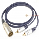 Naim XLR to 2 x RCA Phono Plugs Interconnect Cable