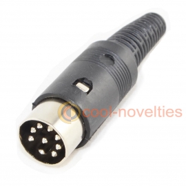 8 pin DIN 262° U Shape Male Plug Connector 