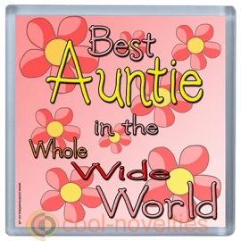 Best Auntie in the Whole Wide World Coaster