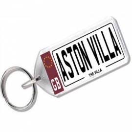 Aston Villa Novelty Number Plate Keyring