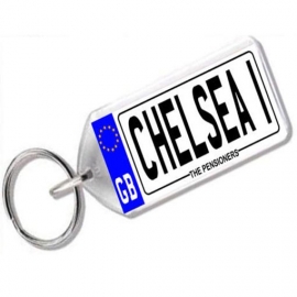 Chelsea Novelty Number Plate Keyring