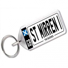 St Mirren Novelty Number Plate Keyring