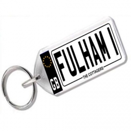 Fulham Novelty Number Plate Keyring