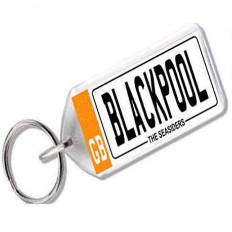 Blackpool Novelty Number Plate Keyring