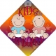 Kids on Board for Boy & Girl Novelty Car Window Sign