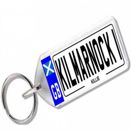 Kilmarnock Novelty Number Plate Keyring