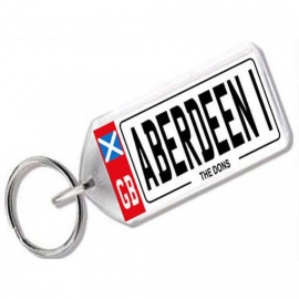 Aberdeen Novelty Number Plate Keyring