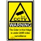 Cider Novelty CCTV Warning Sign Fridge Magnet