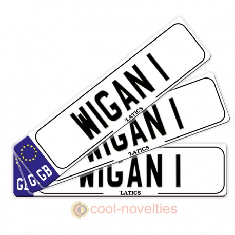 Wigan 1 Novelty Number Plate Bookmark