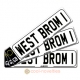 West Brom 1 Novelty Number Plate Bookmark