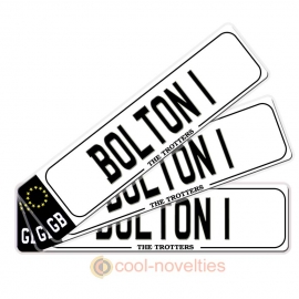 Bolton Novelty Number Plate Bookmark