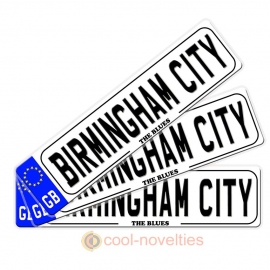 Birmingham City Novelty Number Plate Bookmark
