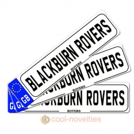 Blackburn Rovers Novelty Number Plate Bookmark