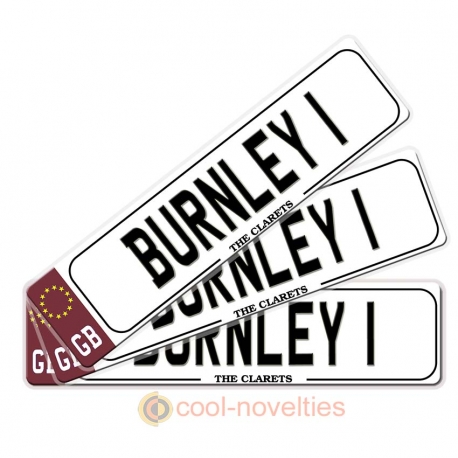 Burnley Novelty Number Plate Bookmark