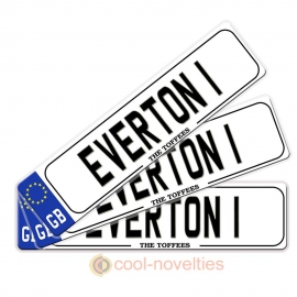 Everton 1 Novelty Number Plate Bookmark