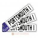 Portsmouth Novelty Number Plate Bookmark