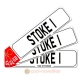 Stoke Novelty Number Plate Bookmark