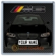 Black BMW M3 Personalised Coaster / Beer Mat