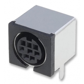 8 pin Mini-DIN Socket (Shielded) PCB Mount