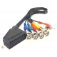 Sony PVM BNC Monitor to Scart Adapter Cable