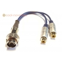 Naim 5 pin DIN  (Twist-Locking) to Twin RCA Phono Socket Interconnect Cable