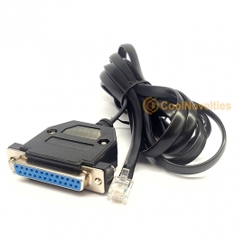 RM Nimbus AUX Serial Port to PC 25 Way D-Sub RS232 Cable - 2 Metres