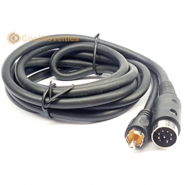 Sinclair QL Composite TV Video Cable - 8 pin DIN to Phono