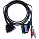 Commodore Amiga RGB Scart Cable with Genuine DB23 Video Connector