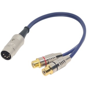 Naim / Quad Hi-fi  to Twin RCA Phono Socket Interconnect Cable