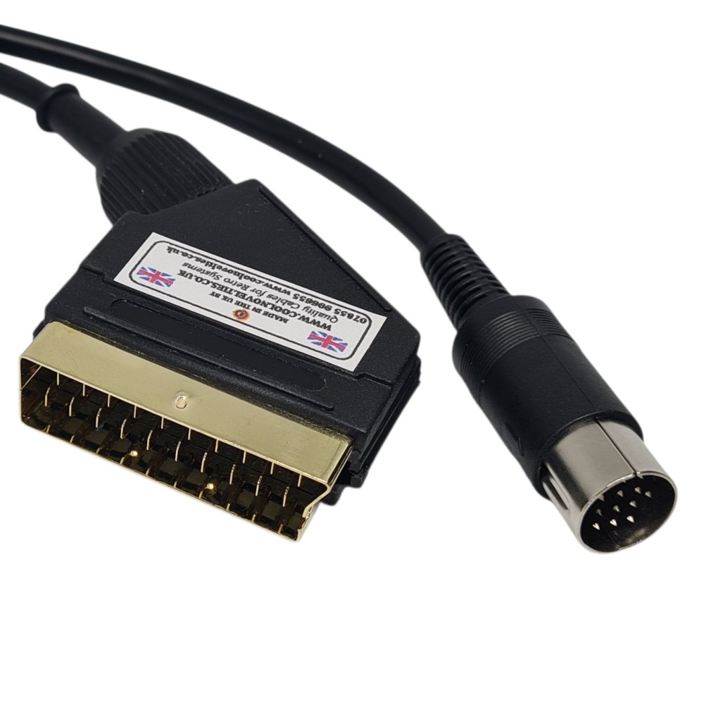 Atari ST Quality RGB Gold Scart Video Cable