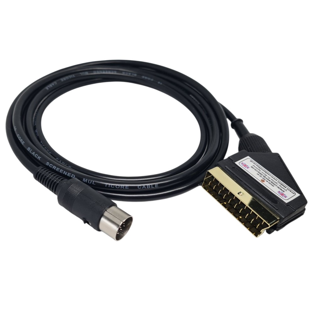 Atari ST Quality RGB Gold Scart Video Cable