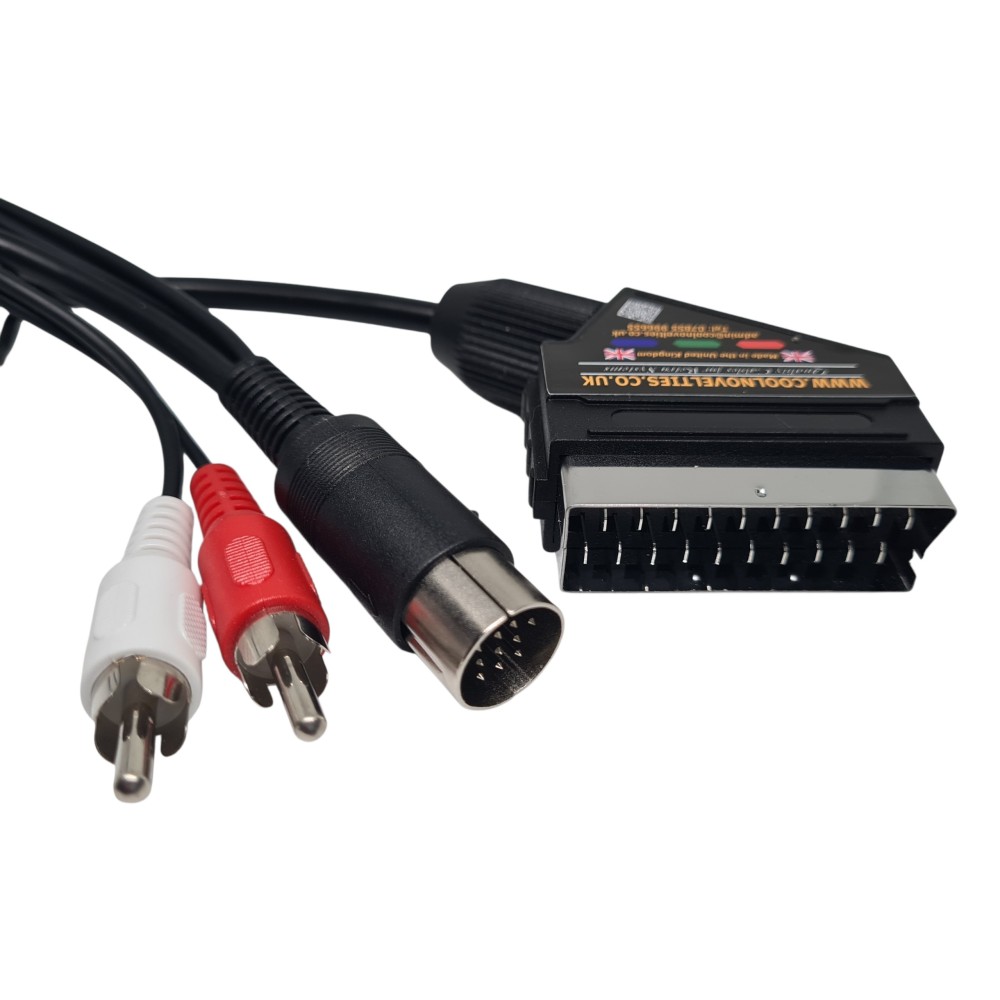 Atari STe RGB Scart Video Cable with Stereo Audio