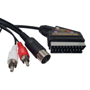 Atari STe RGB Scart Video Cable with Stereo Audio