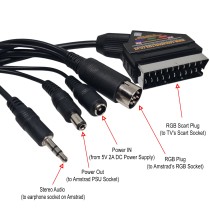 Amstrad CPC 464 & 6128 Active RGB Scart Cable