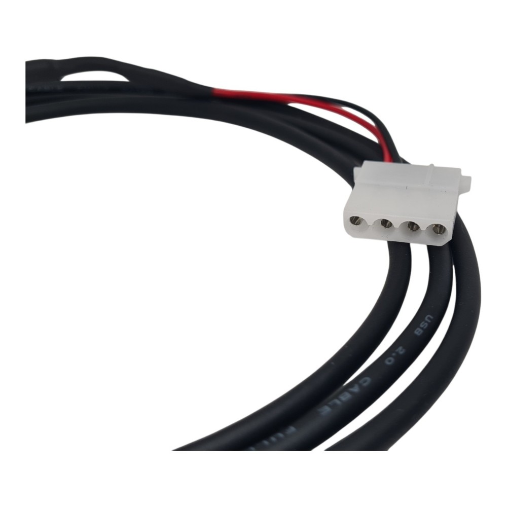 USB Type A Plug to 4 pin Female Molex Plug - 5V USB Power Supply Cable -1.5m