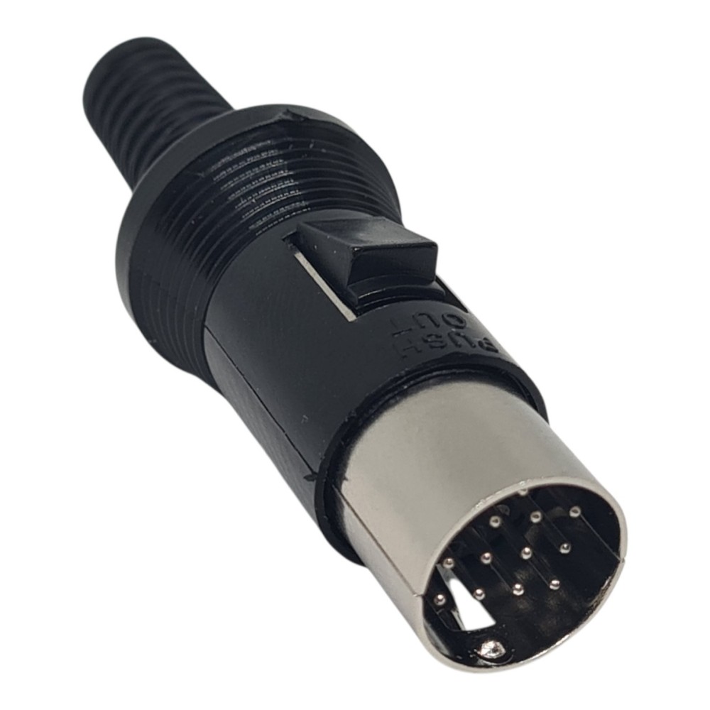 13 pin DIN Male Plug Locking Connector for Roland Midi, Atari, CB