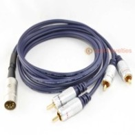 Naim 5 pin DIN to 4 x RCA Phono Cassette Deck Interconnect Cable