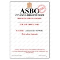 Novelty ASBO Certificate Pack:  Blank Pack of 2 (DIY)