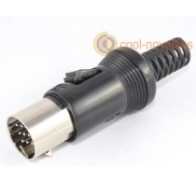 13 pin DIN Male Plug Locking Connector