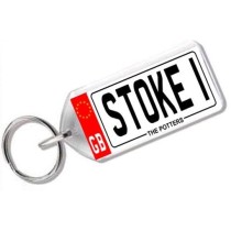 Stoke City Novelty Number Plate Keyring
