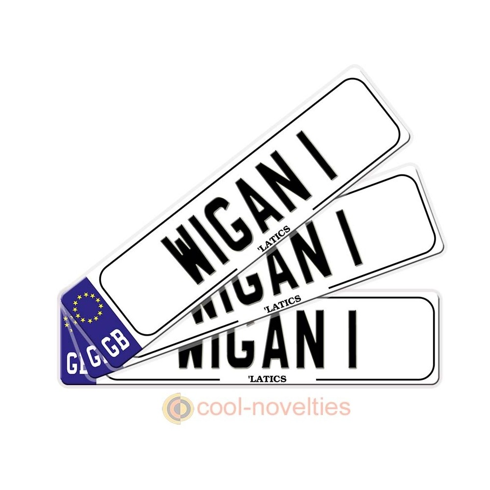 Wigan 1 Novelty Number Plate Bookmark Wigan 1 Novelty Number Plate Bookmark