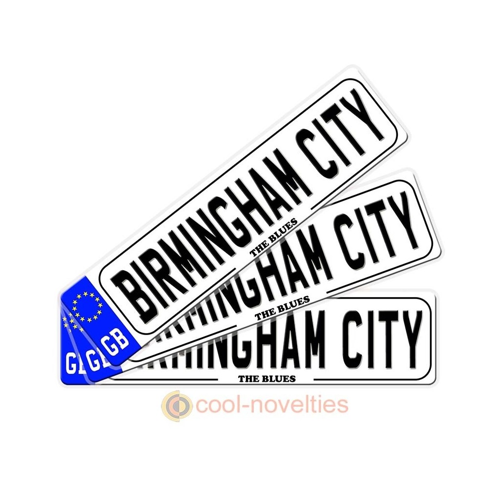 Birmingham City Novelty Number Plate Bookmark Birmingham City Novelty Number Plate Bookmark