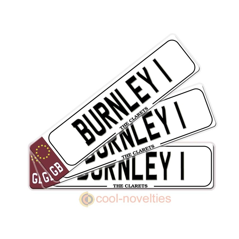 Burnley Novelty Number Plate Bookmark Burnley Novelty Number Plate Bookmark