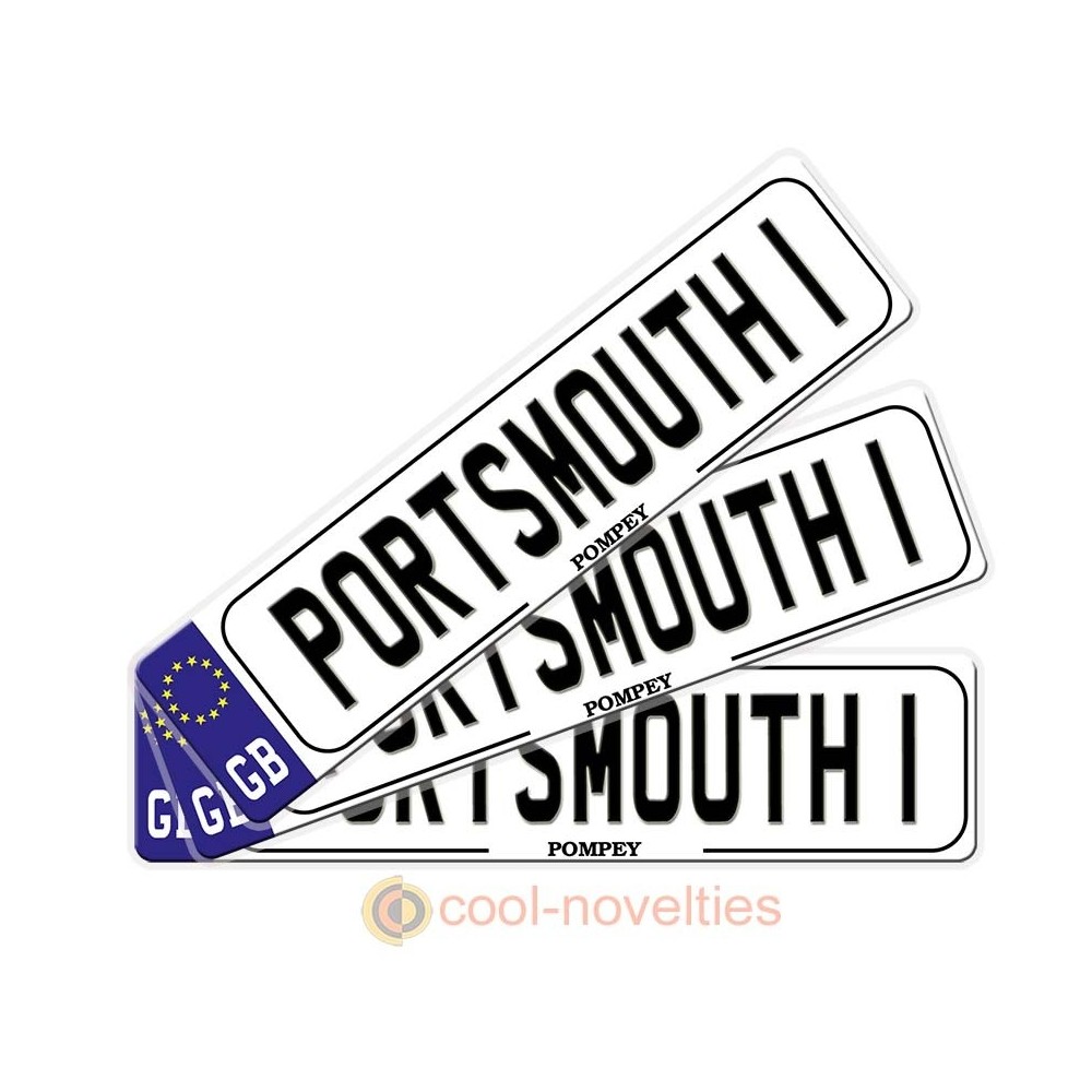 Portsmouth Novelty Number Plate Bookmark