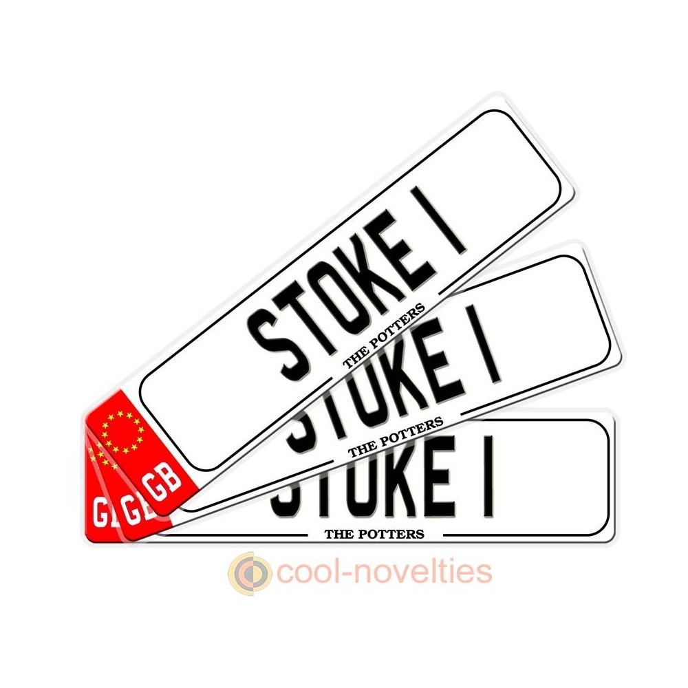 Stoke Novelty Number Plate Bookmark Stoke Novelty Number Plate Bookmark