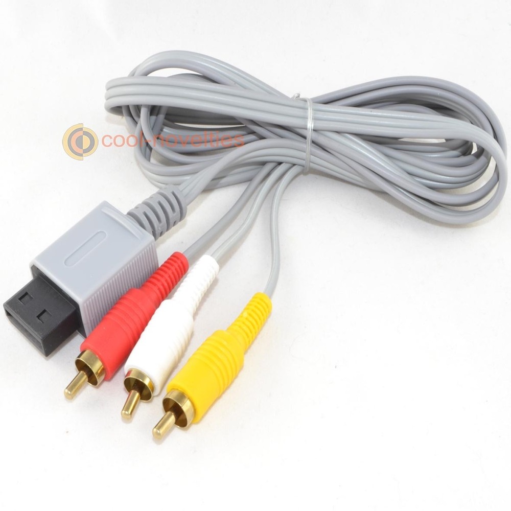 Nintendo Wii RCA Audio/Video Cable with Gold Plugs Nintendo Wii RCA Audio/Video Cable with Gold Plugs