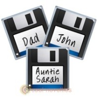 Retro Floppy Disk Personalised Coaster